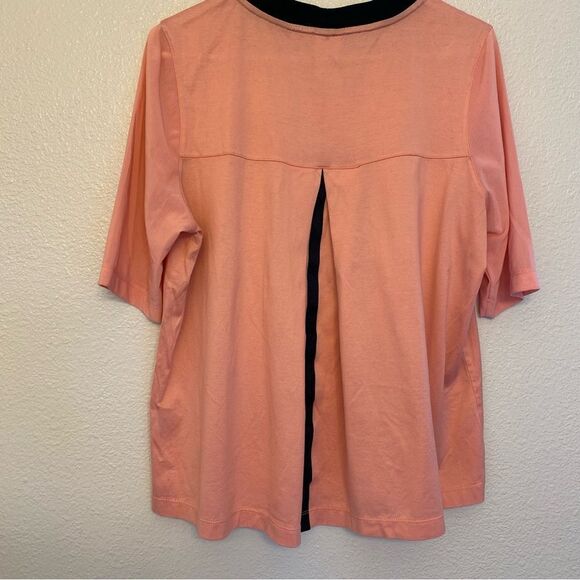 Nike Sportswear Bonded Half Sleeve Mesh sleeve T shirt pleated back pink L - Picture 3 of 12